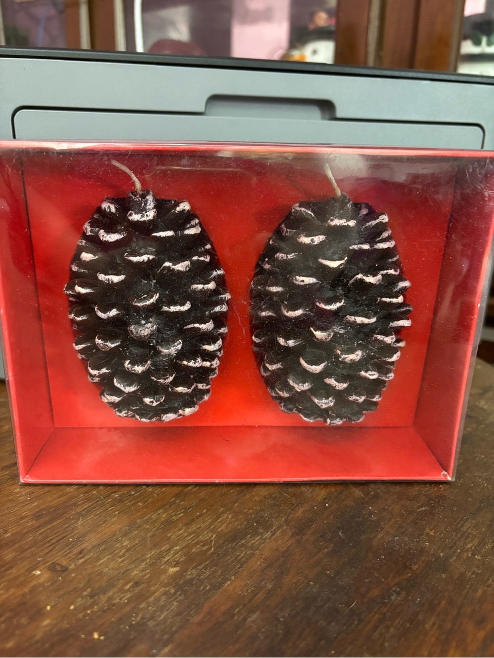 Pinecone candles.  2 count